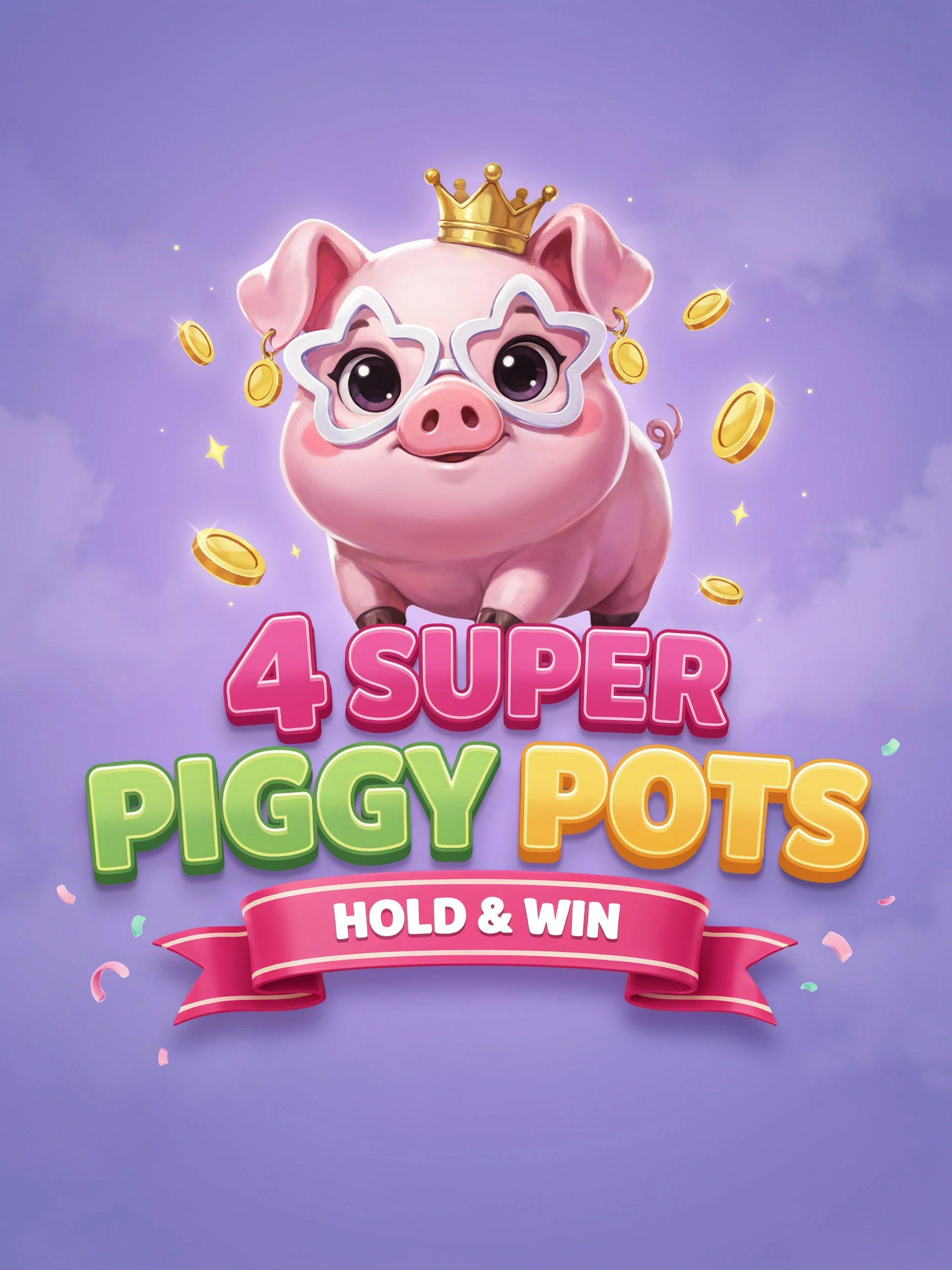 4 Super Piggy Pots Hold and Win slot game tile